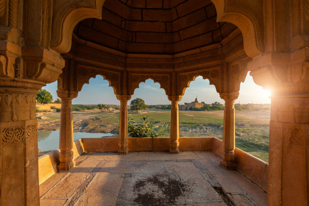 pavillion-at-amar-sagar-lake-jaisalmer-rajasthan